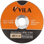 Disco De Corte Inox 4.1/2 X 3/64 X 7/8 Caixa Com 100uni  Vila 